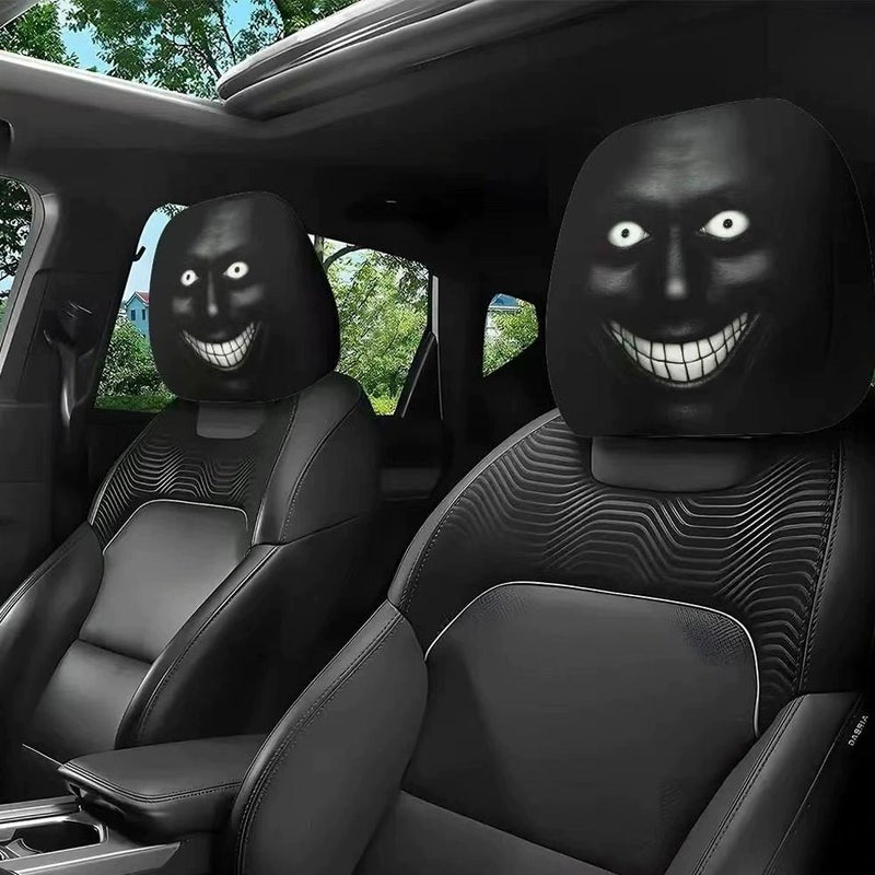 Headrest Covers for Cars, Car Headrest Cover, 2PCS Funny Car Headrestt Covers, Wide Compatibility - Image 2